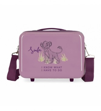 Disney Toaletna torba ABS Simba Nude prilagodljiva vijolična
