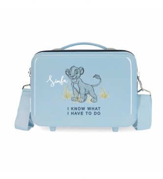 Disney ABS Simba Toilet Bag Blue adaptable blue