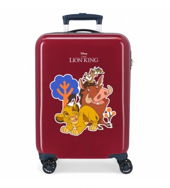 Disney Simba & Friends kuffert i kabinestrrelse stiv 55 cm Garnet