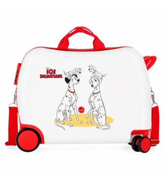 Joumma Bags Dalmatians Family children's suitcase white - -38x50x20cm