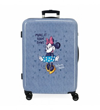 Joumma Bags Minnie Make it Rain Bows średnia walizka 68cm niebieska