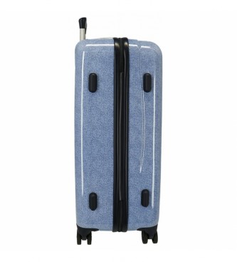 Joumma Bags Zestaw walizek prostokątnych Minnie Make it Rain Bows 55-68cm denim blue