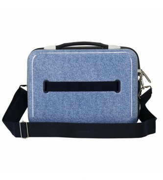 Joumma Bags Beauty case in ABS Minnie Make it Rain Fiocchi blu -29x21x15cm-