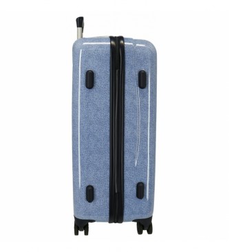 Joumma Bags Medium koffer Spiderman Denim stijf 68cm blauw