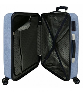 Joumma Bags Spiderman Denim Hard Suitcase Set 55-68cm bleu