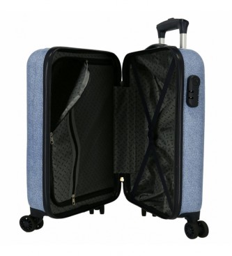 Joumma Bags Spiderman Denim Hard sided suitcase set 55-68cm blue