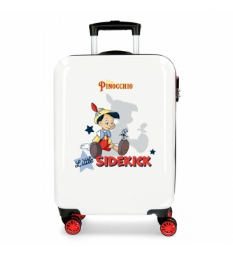 Disney Cabinekoffer Pinocchio & Little Sidekick stijf 55 cm wit
