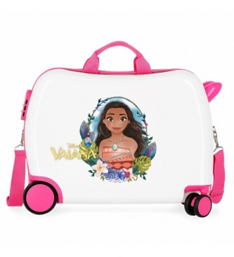 Disney Children's suitcase 2 multidirectional wheels Vaiana White