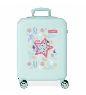 Enso Cabin suitcase Enso Keep The Oceans Clean rgisa 55 cm turquoise