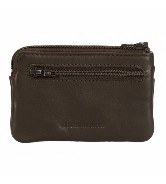 Pepe Jeans Bagde Brown leather purse