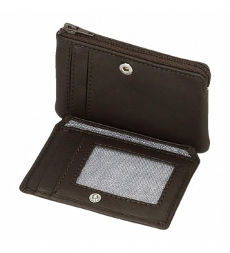 Pepe Jeans Pepe Jeans Badge Leather Wallet - Card Holder Brown