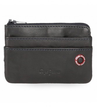 Pepe Jeans Pepe Jeans Badge Leather Wallet with Card Holder Navy Blue