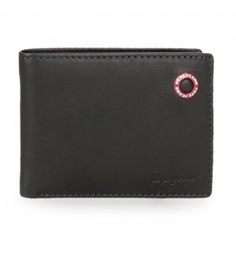 Pepe Jeans Pepe Jeans Badge Leather Wallet Navy Blue