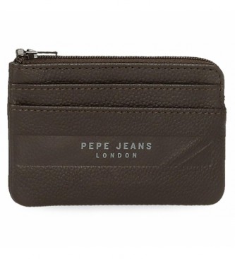 Pepe Jeans Porte-monnaie Basingstoke en cuir brun