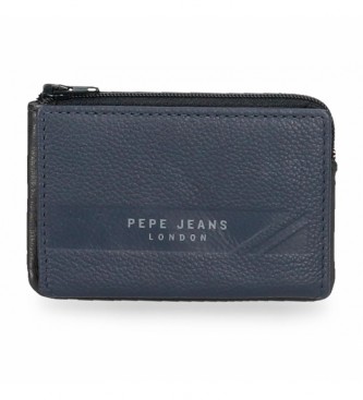 Pepe Jeans Pepe Jeans Basingstoke Leder Brieftasche - Karteninhaber Marineblau