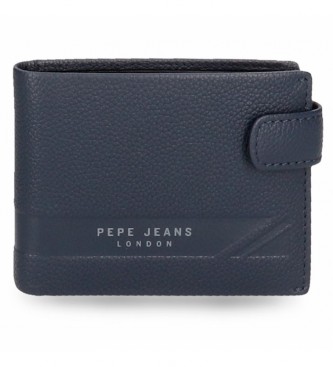 Pepe Jeans Pjl Basingstoke Navy wallet with snap closure