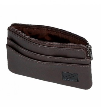 Pepe Jeans Pepe Jeans Chief Leather wallet with cardholder Brown
