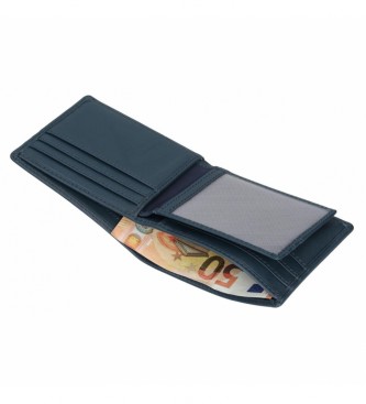 Pepe Jeans Chief Leder Brieftasche mit Kartenhalter Blau