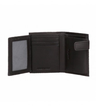 Pepe Jeans Hilltop Navy leather wallet with click clasp closure