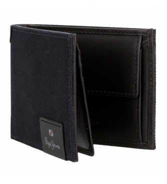 Pepe Jeans Hilltop Leather Wallet Navy