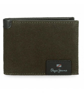 Pepe Jeans Hilltop Leather Wallet Dark Green