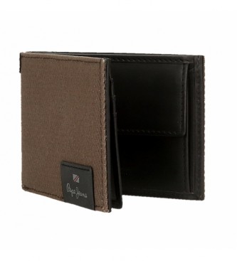 Pepe Jeans Hilltop Brown leather wallet