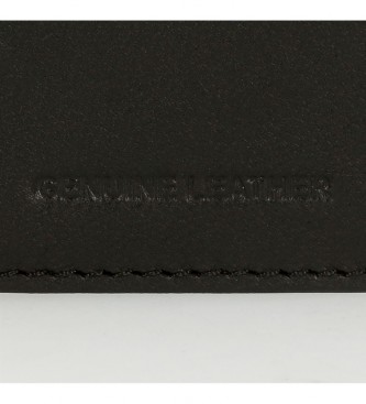 Pepe Jeans Kingdom vertical leather wallet Black