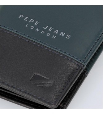 Pepe Jeans Kingdom Marino Portemonnaie aus Leder mit Klickverschluss
