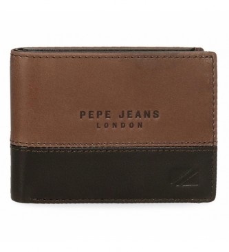 Pepe Jeans Leather wallet Kingdom Brown
