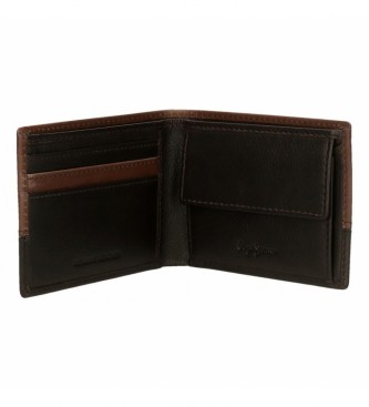 Pepe Jeans Pepe Jeans Kingdom Brown leather wallet