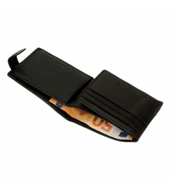 Pepe Jeans Pjl Strand Black wallet with click closure