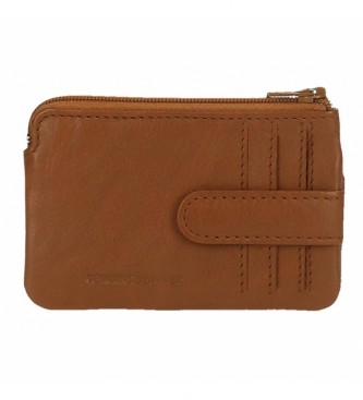 Pepe Jeans Pepe Jeans Striking beige leather wallet with cardholder