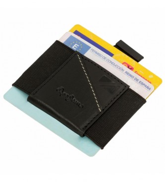 Pepe Jeans Pepe Jeans Striking Leather Card Holder Black