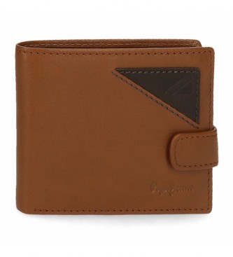 Pepe Jeans Pjl Striking Beige wallet with click closure
