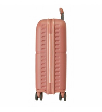 Pepe Jeans Set of Chest terracotta hard suitcases 55-70cm red