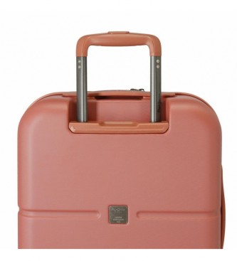 Pepe Jeans Set of Chest terracotta hard suitcases 55-70cm red