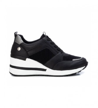 Refresh Sneakers 079219 black -Height cua 6 cm