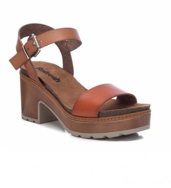 Refresh Sandals 072707 -Height Heel: 8cm- brown