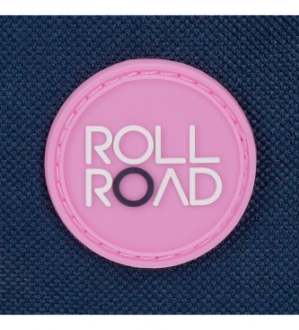 Roll Road Pelican Love Roll Road Road Backpack azul com rodas -33x44x21cm