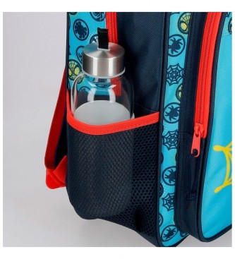 Joumma Bags Spidey Team School Backpack with blue trolley -30x40x13cm