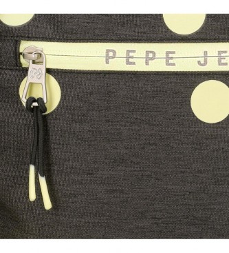 Pepe Jeans Mochila preta Pepe Jeans Leire -31x44x15cm