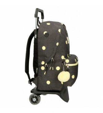 Pepe Jeans Pepe Jeans Leire backpack with trolley black -31x44x15cm