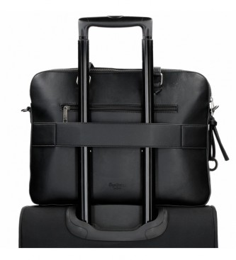 Pepe Jeans Mara Black computer briefcase -40x28x8cm