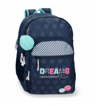 Movom Movom Dreams time Sac  dos scolaire adaptable  deux compartiments bleu marine