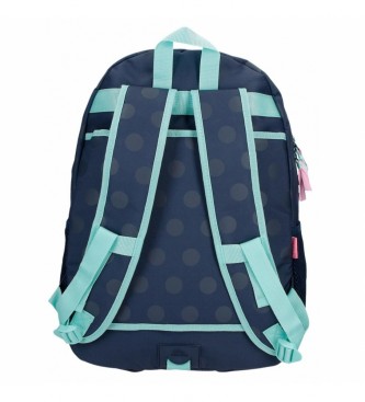 Movom Movom Dreams time Sac  dos scolaire adaptable  deux compartiments bleu marine