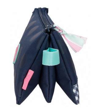 Movom Movom Dreams time torbica za svinčnike s tremi predali v mornarsko modri barvi