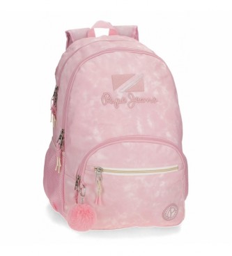 Pepe Jeans Holi backpack two compartments pink