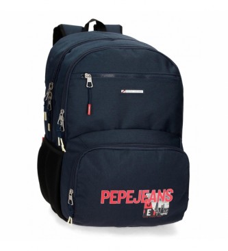 Pepe Jeans Dikran double compartment backpack marine