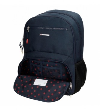 Pepe Jeans Dikran double compartment backpack marine