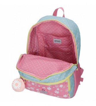 Enso Enso Daisy sac  dos scolaire double compartiment rose